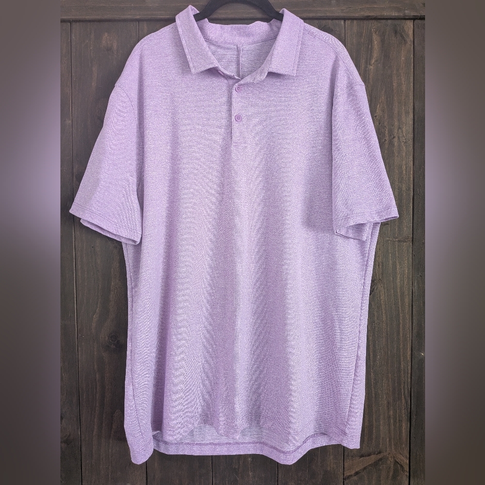 NWOT Lululemon Men’s Lavender Purple Polo Shirt XL